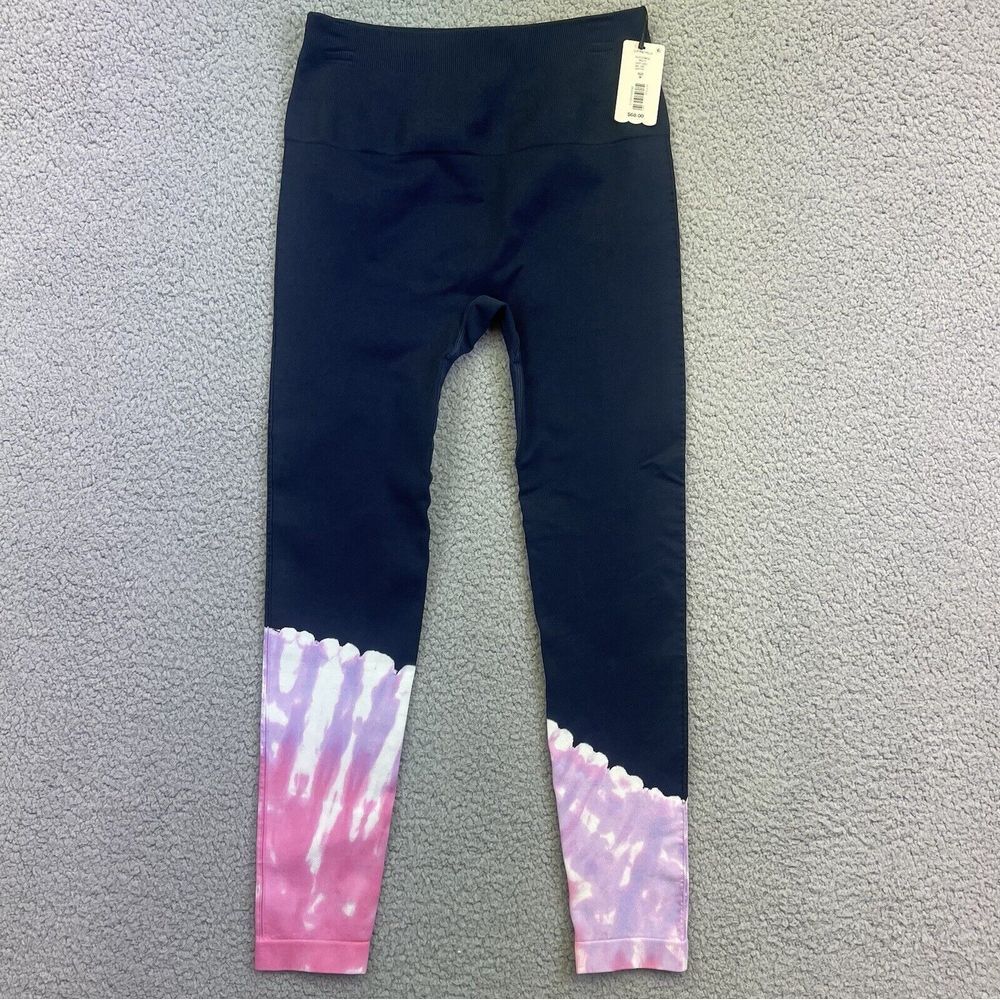 Cut The Frills Women's Blue Tye Dye Leggings Size Med‎ NWT NEW